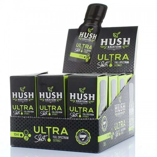 HUSH KRATOM ULTRA SHOT 10ML 12CT/DISPLAY